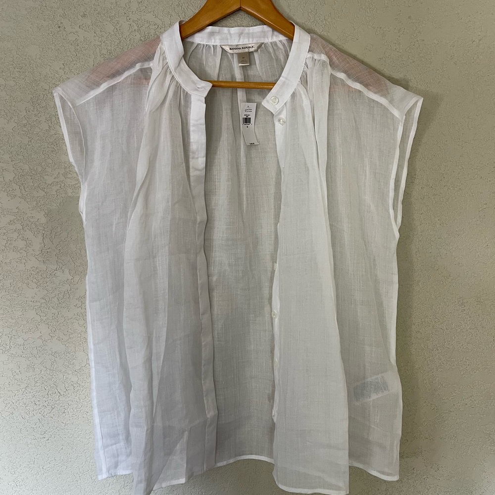 Mesh white top